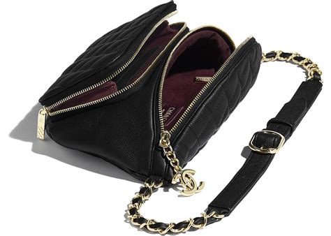 chanel waist bag quilted calfskin gold-tone black|chanel pink ref bag.